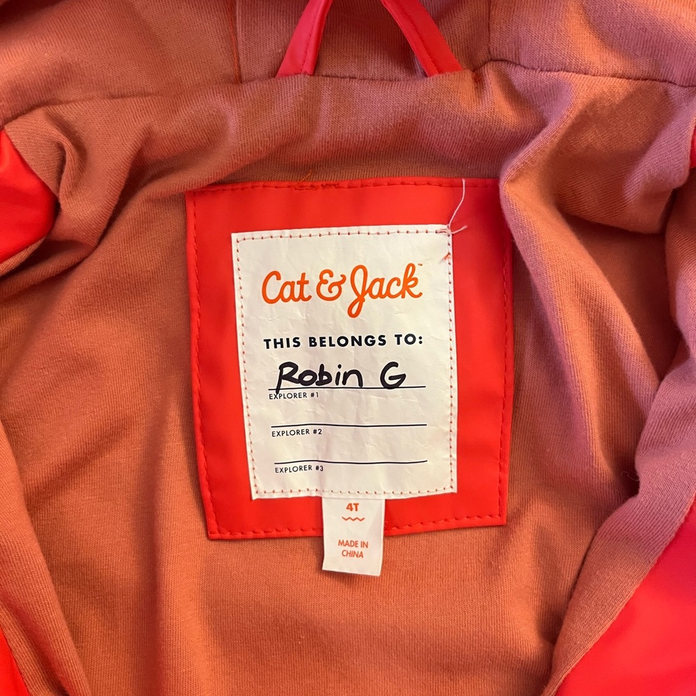 Cat & Jack Rain Coat 4T